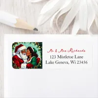Mr and Mrs Clause Sweet Christmas  Label