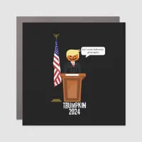 Trumpkin Let's Make Halloween Great Again Classic Car Magnet