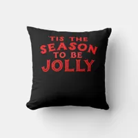 Tis The Season Merry Christmas Throw Pillow