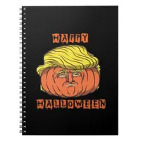 Funny Donald Pumpkin Halloween Notebook
