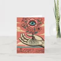 Surreal Gardeners Hand all occasions  Card