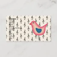 Musical Birdie Business Card