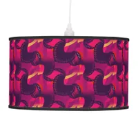 Hot Pink Love Pattern Table / Ceiling Lamp Shade