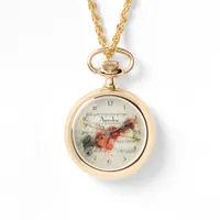 Violin Music Notes Personalized Necklace Watch