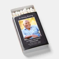 Rustic Photo In Loving Memory Memorial Funeral  Matchboxes