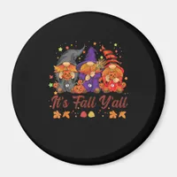 It’s Fall Y’all Halloween Gnomes Pumpkin Vintage Magnet