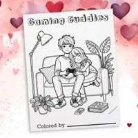 Color Me Page for Kids | Anime Gaming Cuddles