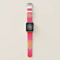 Funky Pattern Citrus Orange Yellow & Pink Apple Watch Band