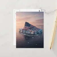 America Melts Away Postcard