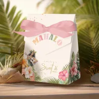 Hawaiian Luau Sweet 16 Mahalo ID1092 Favor Boxes