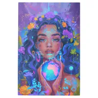 *~* Woman Esoteric Goddess SC4 World Hands Metal Print