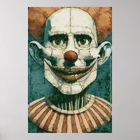 the Clown Puppet Portrait Poster