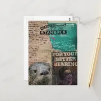 Otter Headache Relief and Hearing collage Postcard