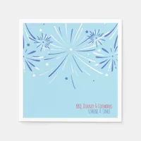 Sky Blue Minimalist Paper Napkin