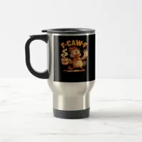 F-Caw-F Funny Chicken Classic Retro Graphic Travel Mug