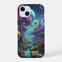 Vibrant alien worlds with neon skies  iPhone 15 case