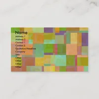 Abstract Squares Business Card