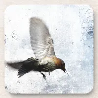 Bluebird Grunge Drink Coaster