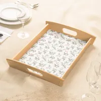 Holly and Berries Watercolor Serving Tray