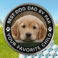 Custom Pet Dog Photo Personalized Paw Print Golf Ball Marker
