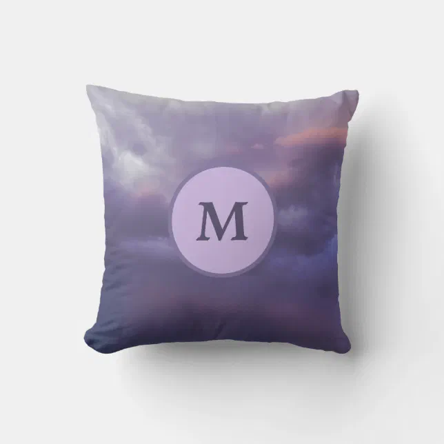 Colorful Storm Clouds Throw Pillow