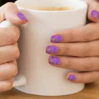 Diamond Mosaic Purple Copper And Teal Minx Nail Art