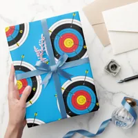 Archery Targets, Bow Shooting Bullseye Archer Wrapping Paper