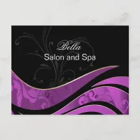 elegant purple flourishbusiness ThankYou Cards