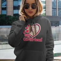 I Love My Girlfriend Photo Black Hoodie