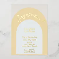 Minimalist Engagement Foil Invitation