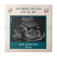 Baby Ultrasound Keepsake Gift Box Ceramic Tile