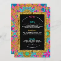 Funky Boho Rave Glam Menu Template