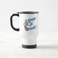 Two Keys Two Cool Classic Car Motto Travel Mug