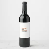 Halloween Trumpkin – Make Halloween Great Again Fu Wine Label