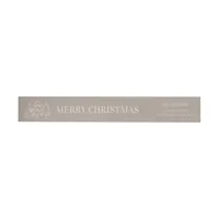 Modern Neutral Merry Christmas Tree Wrap Around Label