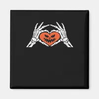Skeleton Hands A Spooky Halloween Heart Classic Magnet