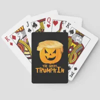 Great Trumpkin Funny Halloween Poker Cards
