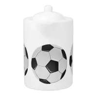 American Soccer or Association Football Ball Teapot