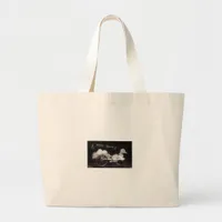 Vintage Easter Duckling Large Tote Bag
