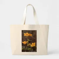 Wildflowers: Marsh Marigold Large Tote Bag