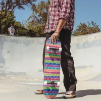 Colorful Stripes Skateboard