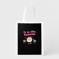 It Is The Season Christmas Grocery Bag