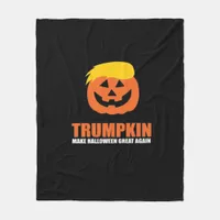 Halloween Trumpkin V2 Fleece Blanket