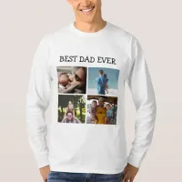 Best Dad Ever Personalized Photo   T-Shirt