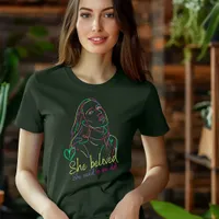 Dark Background Neon Creative Motivation T-Shirt