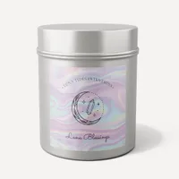 Chic Holographic Magical Intention Candles Label