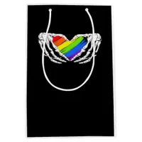 Pride - Pride Skeleton Hands With Heart 2 Classic Medium Gift Bag