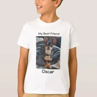 My Best Friend | Personalized Dog Name and Picture T-Shirt