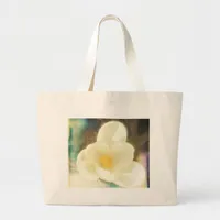 Crocus Flower Grunge Large Tote Bag