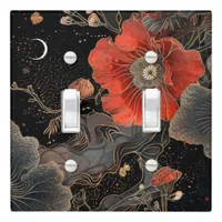 Celestial Poppies Light Switch Cover